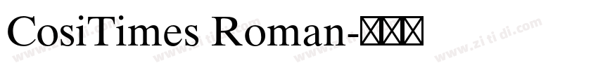 CosiTimes Roman字体转换